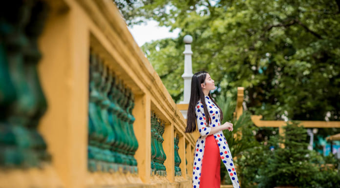 Địa điểm chụp hình áo dài đẹp nhất Sài Gòn Chụp nghệ thuật áo dài trong phong cách hiện đại kết hợp truyền thống