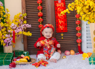 Lưu ngay kinh nghiệm chụp ảnh Tết cho bé cực hay