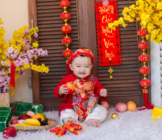 Lưu ngay kinh nghiệm chụp ảnh Tết cho bé cực hay