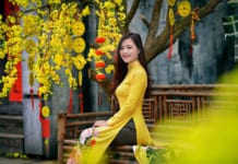 Mách bạn cách tạo dáng với áo dài Tết tuyệt đẹp
