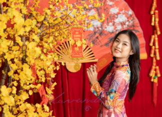 Bỏ túi 5 concept chụp hình tết nhất định phải thực hiện dịp tết giáp thìn 2024 này Chụp hình Tết với áo dài