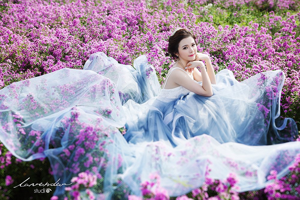 Chụp ảnh cô dâu đơn thân ở Lavender studio Hà Nội