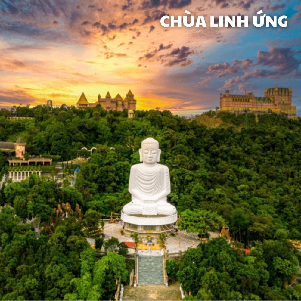 Chụp hình đẹp ở chùa Linh Ứng- Bà Nà hill