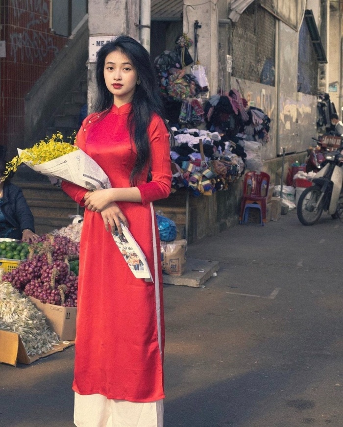 Tìm kiếm bó hoa phù hợp cho việc chụp hình áo dài