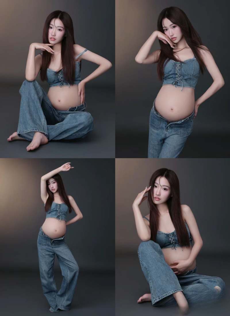 Tạo dáng chụp ảnh bầu nghệ thuật giúp mẹ bầu khoe dáng