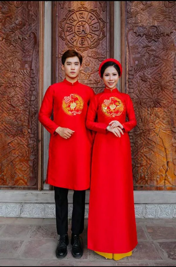Chụp hình cưới với áo dài đỏ: Gợi ý hoàn hảo cho một ngày trọng đại