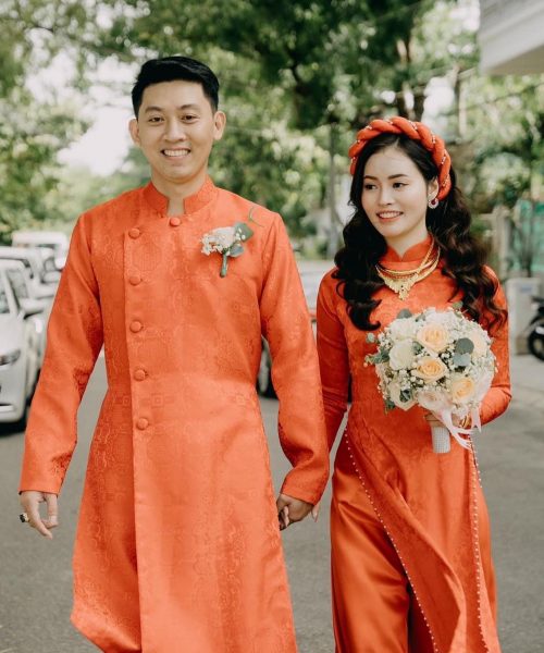 Chụp hình cưới với áo dài đỏ: Gợi ý hoàn hảo cho một ngày trọng đại