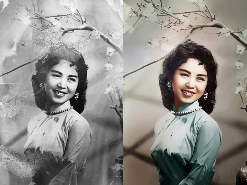 Quy trình ghép ảnh và phục chế ảnh chuẩn studio cam kết tự nhiên Quy trình ghép ảnh và phục chế ảnh chuẩn studio cam kết tự nhiên